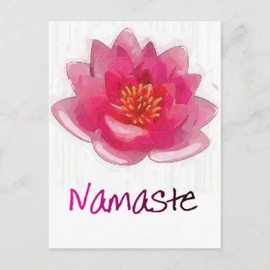 Lotus Flower "Namaste" Yoga Gifts Briefkaart (Voorkant)