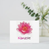 Lotus Flower "Namaste" Yoga Gifts Briefkaart (Staand voorkant)