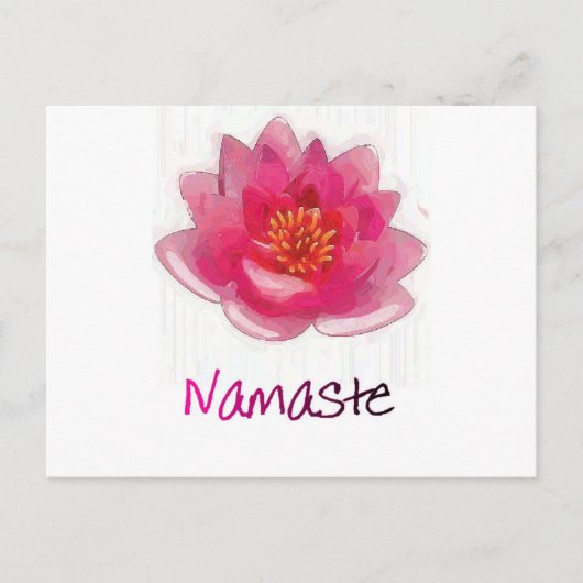 Lotus Flower "Namaste" Yoga Gifts Briefkaart (Voorkant)