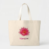 Lotus Flower "Namaste" Yoga Gifts Grote Tote Bag (Voorkant)