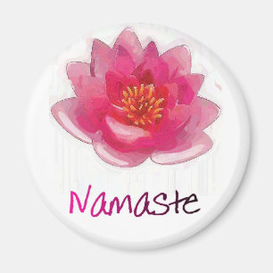 Lotus Flower "Namaste" Yoga Gifts Magneet