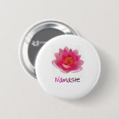 Lotus Flower "Namaste" Yoga Gifts Ronde Button 5,7 Cm (Voorkant /achterkant)