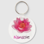 Lotus Flower "Namaste" Yoga Gifts Sleutelhanger (Voorkant)