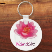 Lotus Flower "Namaste" Yoga Gifts Sleutelhanger (Voorkant)