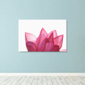 Lotus flower [Nelumbio speciosum] in haar geheel Canvas Afdruk (Insitu (Houten vloer))