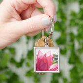 Lotus flower [Nelumbo speciosum] in haar geheel Sleutelhanger (Hand)