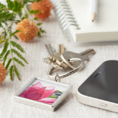 Lotus flower [Nelumbo speciosum] in haar geheel Sleutelhanger (Zijkant)