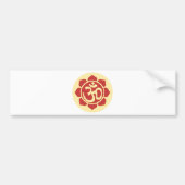 lotus flower ohm bumpersticker (Voorkant)