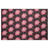 Lotus Flower Om Fabric blk Stof (Fat Quarter)