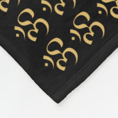 Lotus Flower Om Fleece Blanket 30"x40" (Hoek)
