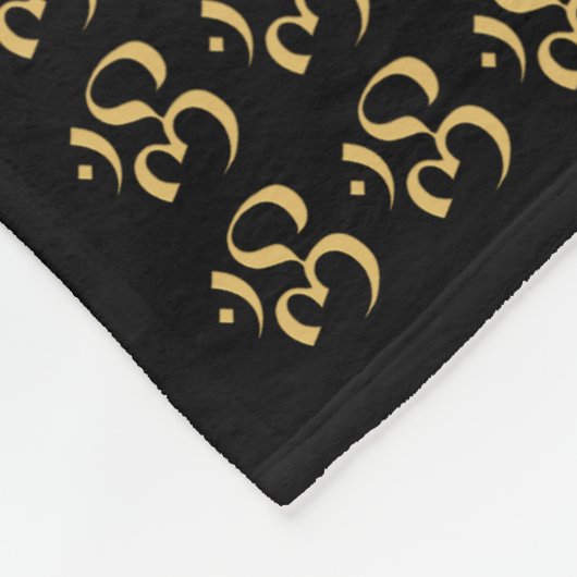 Lotus Flower Om Fleece Blanket 30"x40" (Hoek)