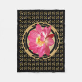 Lotus Flower Om Fleece Blanket 30"x40" (Voorkant)
