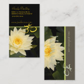 Lotus flower, Om yoga, genezers Visitekaartje (Voorkant / Achterkant)