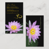 Lotus flower, Om yoga, genezers Visitekaartje (Voorkant / Achterkant)