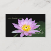 Lotus flower, Om yoga, genezers Visitekaartje (Achterkant)