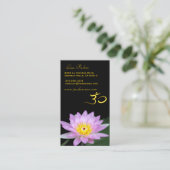 Lotus flower, Om yoga, genezers Visitekaartje (Staand voorkant)