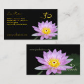 Lotus flower, Om yoga, genezers Visitekaartje (Voorkant / Achterkant)