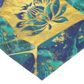 Lotus Flower on Gemstone Crystal Voronoi diagram Korte Tafelloper (Hoek)