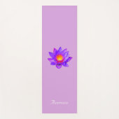 Lotus Flower on Violet Yoga Mat (Voorkant)