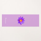 Lotus Flower on Violet Yoga Mat (Voorkant (horizontaal))