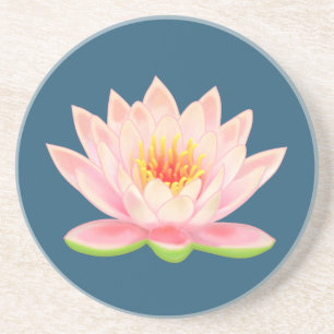 Lotus Flower op Blue Onderzetter