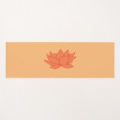 Lotus Flower Oranje yogamat (Voorkant (horizontaal))