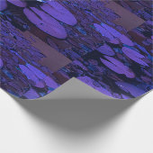 Lotus Flower Paars Blue Turquoise Floral Pond Zen Cadeaupapier (Hoek)