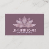 Lotus Flower - pastel roos lavender Visitekaartje (Voorkant)