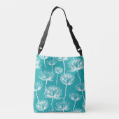 Lotus Flower-patroon Crossbody Tas (Achterkant)