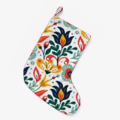 Lotus flower patroon kleine kerstsok (Voorkant (Hangend))