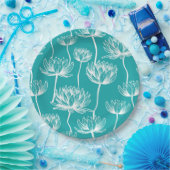 Lotus Flower-patroon Papieren Bordje (Feest)