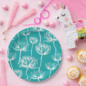 Lotus Flower-patroon Papieren Bordje (Feest)