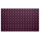 Lotus Flower Pattern in Bourgogne kleur Stof (Yard (91,4 cm))