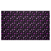 Lotus Flower Pattern in Paarse kleur Stof (Fat Quarter)