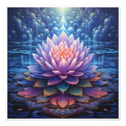 Lotus Flower Photo Print Foto Afdruk (Voorkant)