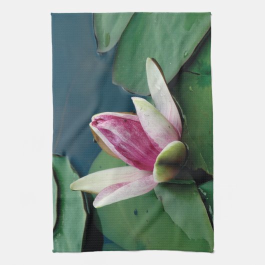 Lotus Flower Photo Tea Towel 40,6 cm x 61 cm Theedoek (Verticaal)