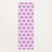 Lotus flower pink double sided yogamat (Achterkant)