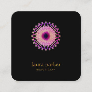 Lotus Flower Pink Healing Therapy Yoga Holistic Vierkante Visitekaartje