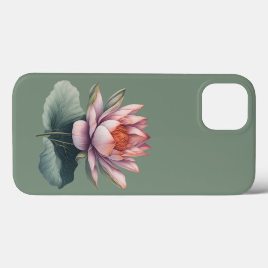 Lotus Flower Pink Waterverf Case-Mate iPhone Case (Achterkant (horizontaal))