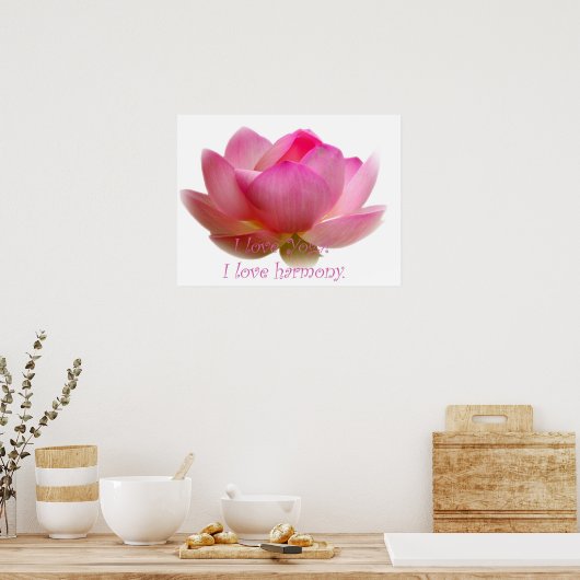 Lotus Flower Poster (Keuken)