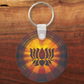 Lotus Flower Print Sleutelhanger (Voorkant)
