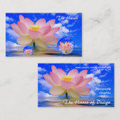 Lotus Flower Reflections & Bubbles of Peace Visitekaartje