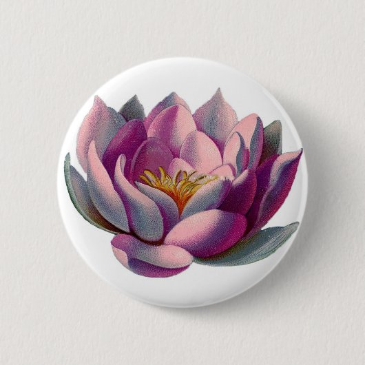Lotus Flower Ronde Button 5,7 Cm (Voorkant)
