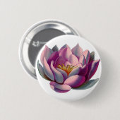 Lotus Flower Ronde Button 5,7 Cm (Voorkant /achterkant)