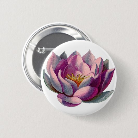 Lotus Flower Ronde Button 5,7 Cm (Voorkant /achterkant)