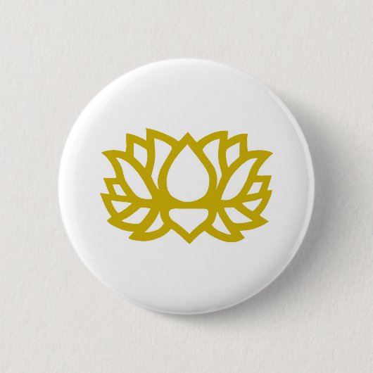 Lotus flower ronde button 5,7 cm (Voorkant)
