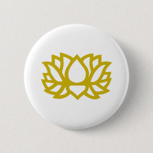 Lotus flower ronde button 5,7 cm