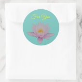 Lotus flower ronde sticker (Tas)