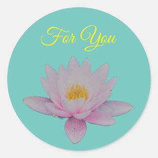 Lotus flower ronde sticker