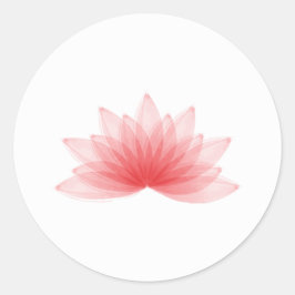 Lotus flower ronde sticker